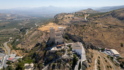 Fototapeta premium Castillo de Luque en la provincia de Córdoba, Andalucía 