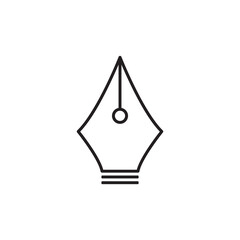 Pen Tool Icon Vector Illustration Flat Design
