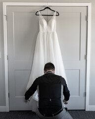 The wedding dress