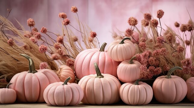 display pink pumpkin