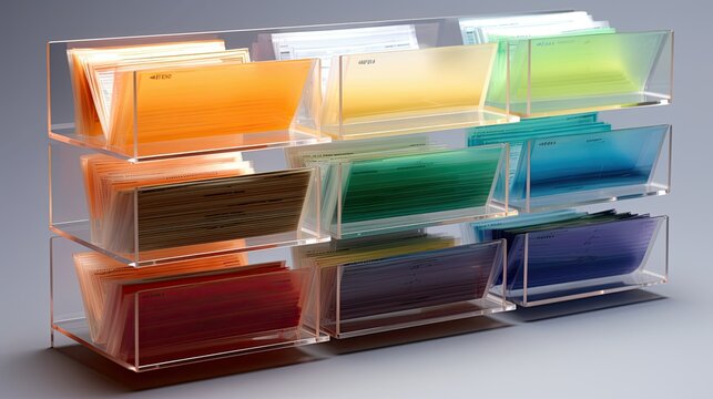 documents acrylic holders