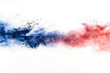 Obraz premium Colorful powder explosion on white background