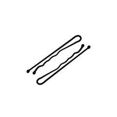 bobby pins icon vector set collection for web