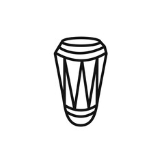 Conga drum icon vector set collection for web
