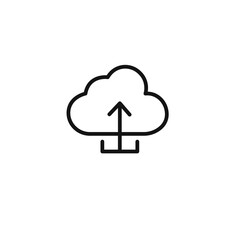 cloud upload icon vector set collection for web