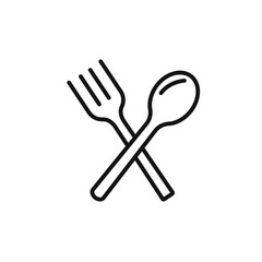 Cutlery icon vector set collection for web