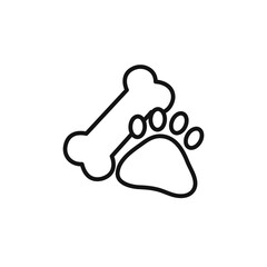 Dog bone icon vector set collection for web