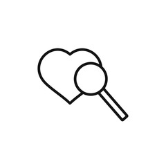 Find Love icon vector set collection for web