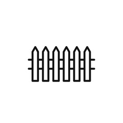 fence icon vector set collection for web