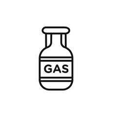 Gas cylinder icon vector set collection for web