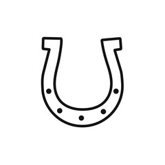 Horseshoe icon vector set collection for web