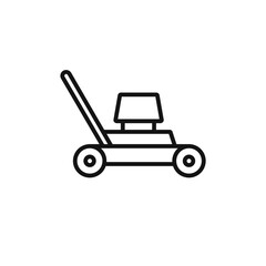 Lawn mower icon vector set collection for web