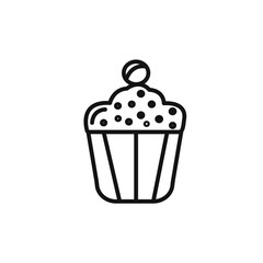 Muffin Icon vector set collection for web