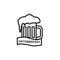 oktoberfest icon vector set collection for web