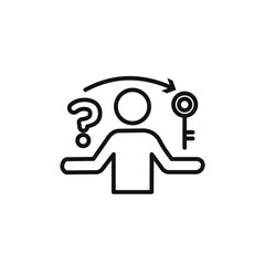 Problem solving skills icon vector set collection for web