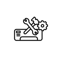 Repair air conditioner icon vector set collection for web