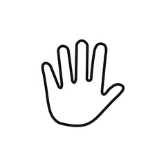 Raised Hand icon vector set collection for web