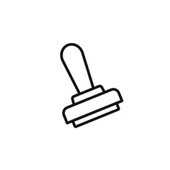 Rubber Stamp icon vector set collection for web