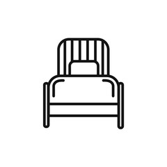Single Bed Icon vector set collection for web