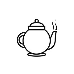 Teapot icon vector set collection for web