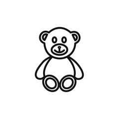 Teddy bear icon vector set collection for web