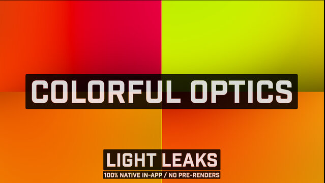 Colorful Optics Organic Light Leaks Motion Overlays