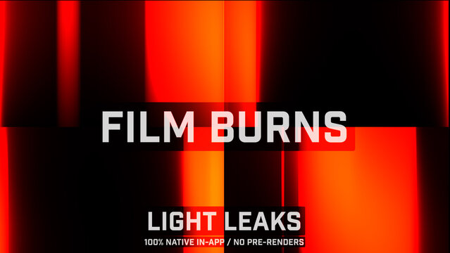 Film Burns Organic Light Leaks Motion Overlays