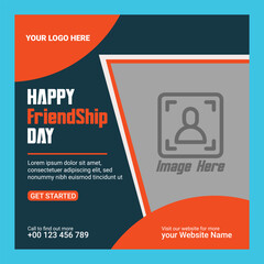 FriendShip Day Social Media Post Design Template