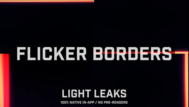 Flicker Borders Organic Light Leaks 