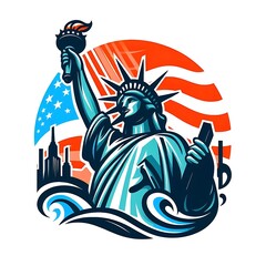 Iconic Statue of Liberty: Symbol of Freedom and Patriotism in America