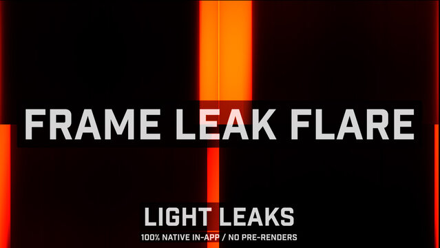 Frame Leak Flare Organic Light Leaks Motion Overlays