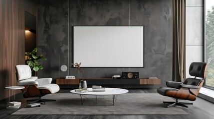 empty room with wall mockup space, copy space canvas, blank canvas, minimalistic interior