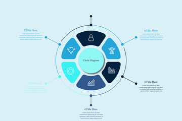 Circle Diagram infographic 7