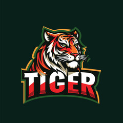 tiger head , tiger face, Angry Tiger head logo design