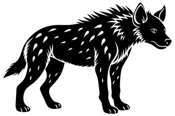hyena silhouette vector illustration