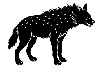 hyena silhouette vector illustration