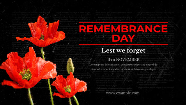 Remembrance Day Lest We Forget