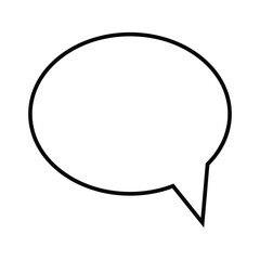 Speech bubbles icon vector flat design. Chat icon symbol vector on white background. Black symbol isolated on white background. Vector illustration.