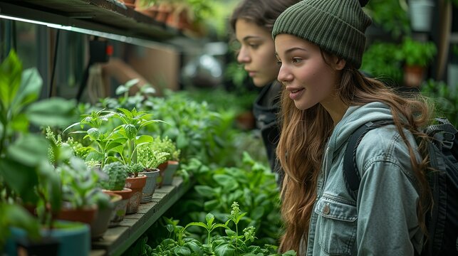 Realistic Photo of a Green Living Workshop: Illustrate a workshop where participants learn practical tips for green living, promoting everyday sustainability practices. , Minimalism,