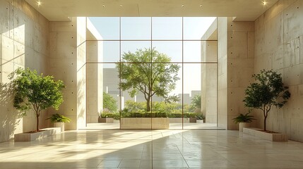 Fototapeta premium Realistic Photo of a LEED-Certified Building: Depict a LEED-certified building with eco-friendly design features, demonstrating the importance of sustainable architecture. , Minimalism,
