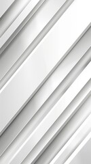 Fototapeta premium Luxurious White Background with Diagonal Gray Shadow Stripes. Elegant Dynamic Abstract BG. Stylish Geometric New Form. Versatile Minimal 3D Modern Background for Stunning Luxury Business Template, HD 
