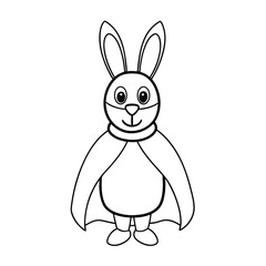 Obraz premium Easter bunny coloring page