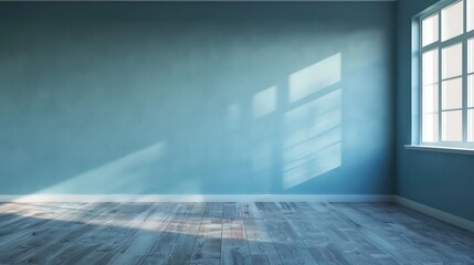 Fototapeta premium empty room with wall mockup copy space, interior, cozy concept design