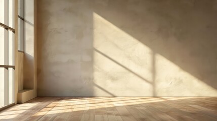 empty room with wall mockup copy space, interior, cozy concept design