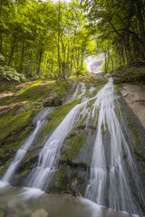 Rothbach Waterfall near Konigssee lake in Berchtesgaden National Park, Germany