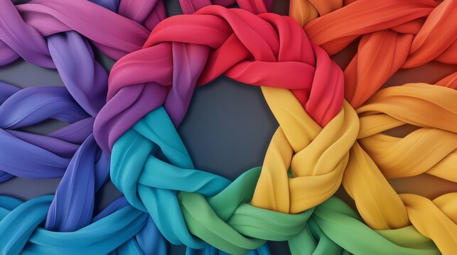 Neurodiversity symbol with rainbow infinity on Autism Awareness Day background, colorful and meaningful concept, high resolution