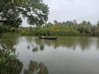 A canoe is a lightweight narrow water vessel, typically pointed at both ends and open on top, propelled by one or more seated or kneeling paddlers facing the direction of travel and using paddles.