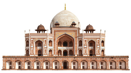 Humayuns tomb isolated.