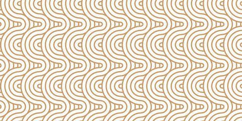 Vector Overlapping Pattern Minimal diamond geometric wave spiral and abstract circle wave line. brown, wood color seamless tile stripe geometric create retro line backdrop white pattern background.