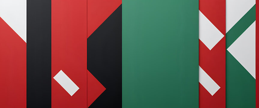 illustrazione con elementi geometrici a tema minimalista astratto contemporaneo